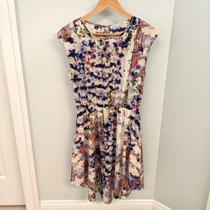 Floral Spring Cinch Waist Dress